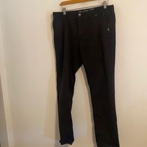 HURLEY SOLID BLACK PANTS SIZE LARGE